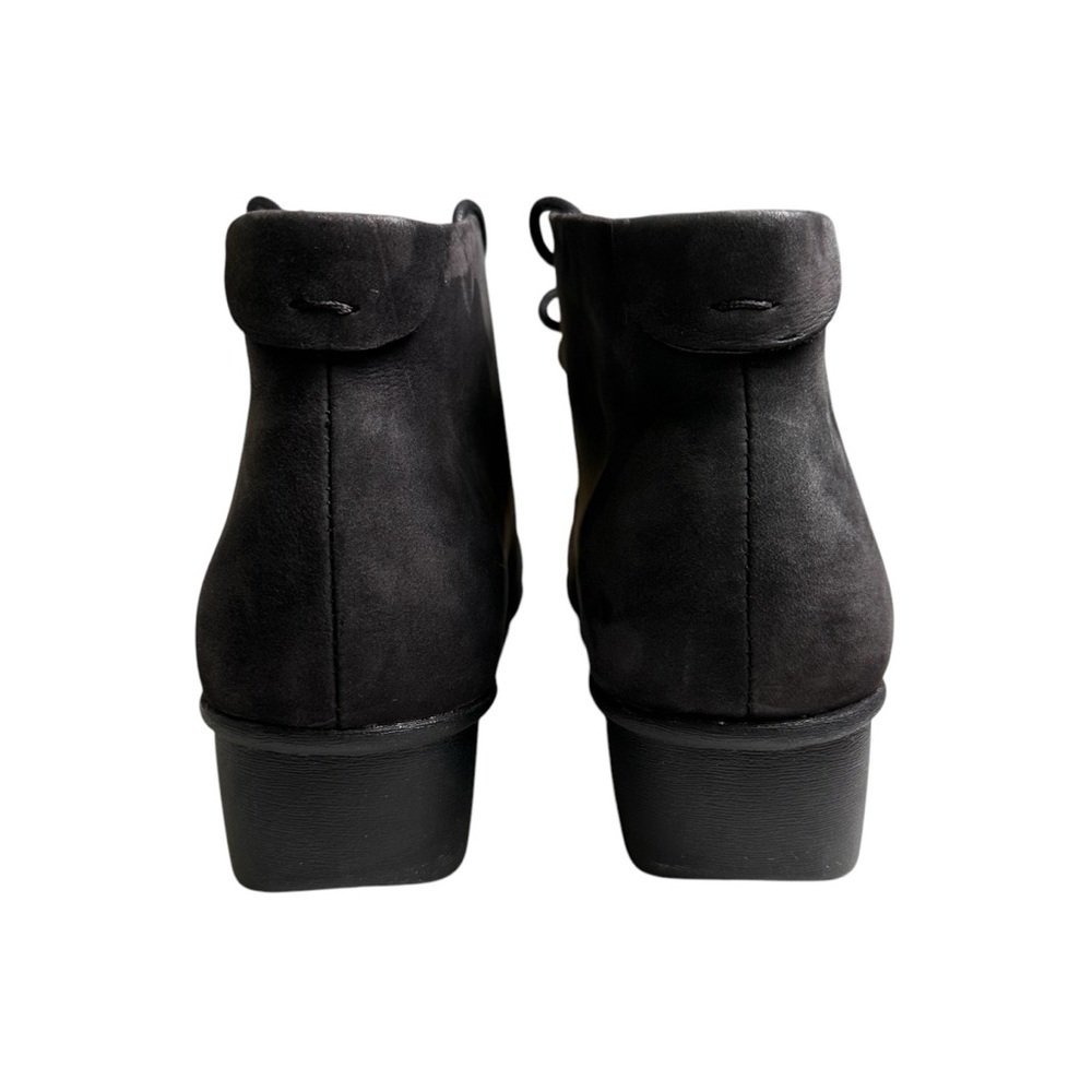 Dansko EU 38 Black Leather Lace Up Ankle Boot Bootie - Picture 5 of 10